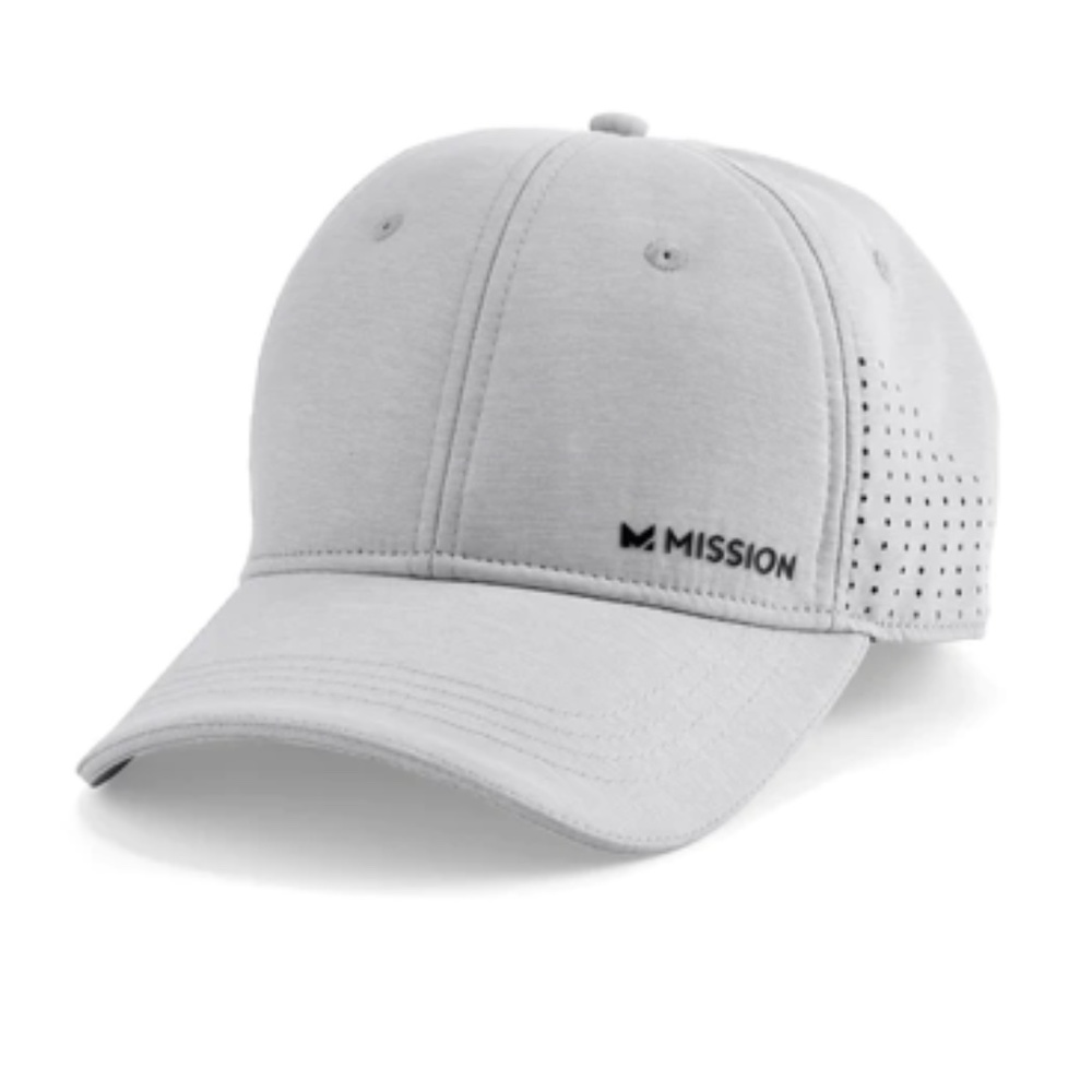 Mission Cooling Vented Performance Hat - Alloy Heather Gray